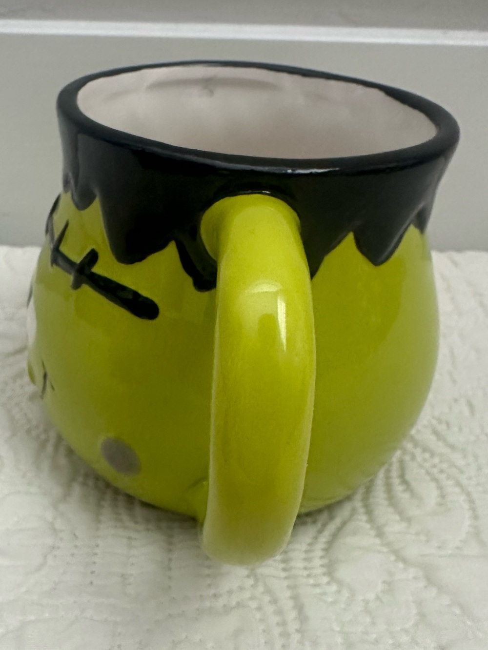 Frankenstein Halloween Ceramic Mug Green Spooky Goth Coffee Cup - Picture 5 of 6